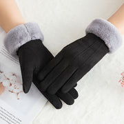 Топли черни ръкавици