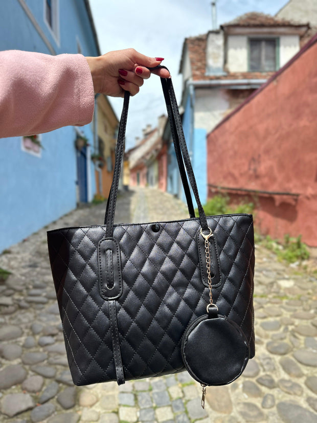 Черен комплект чанти 2 в 1 Celine