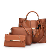 Комплект кафяво чанти Ilona - 3 продукта