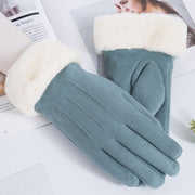 Топли сини ръкавици