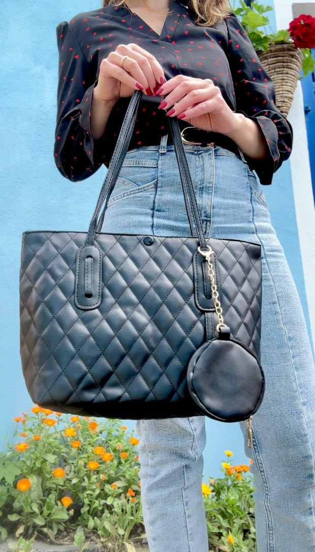 Черен комплект чанти 2 в 1 Celine