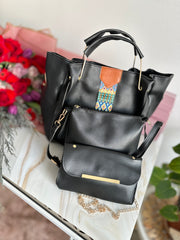 Комплект черни чанти Касия - 3 продукта