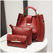 Комплект чанти тъмночервено Ilona - 3 продукта