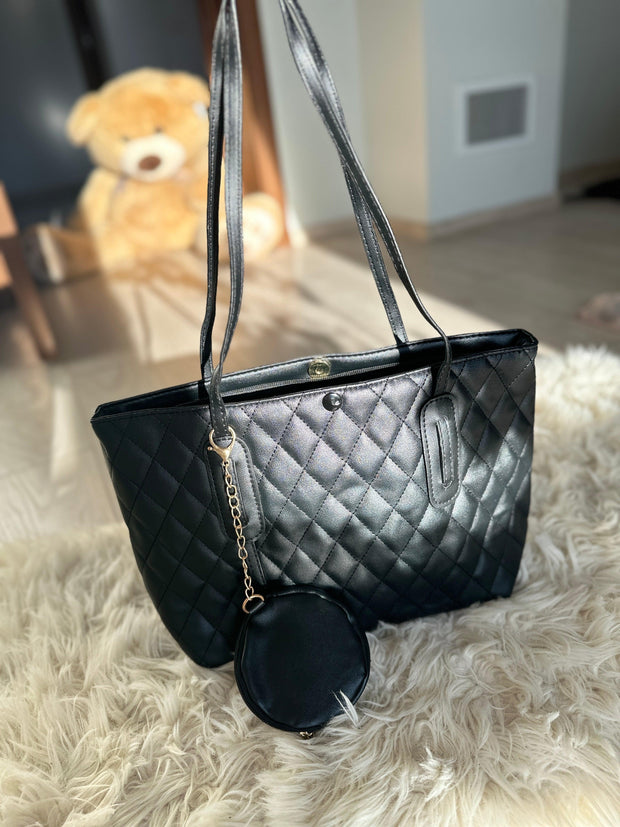 Черен комплект чанти 2 в 1 Celine