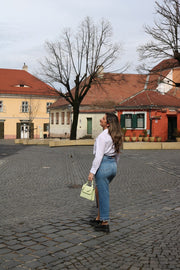 Зелена змийска чанта Gia