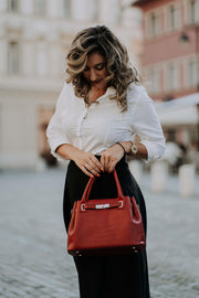 Комплект чанти 2 в 1 бордо Serena