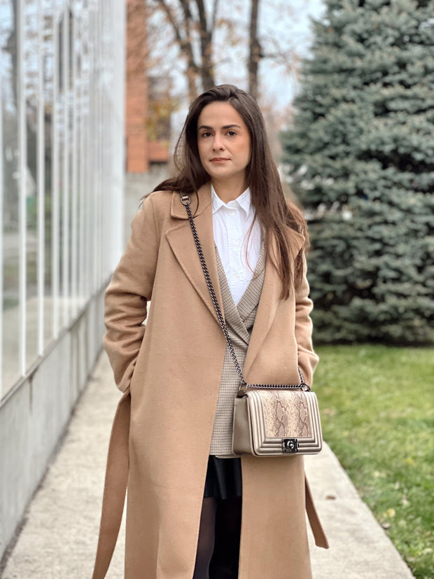 Бежова чанта Рона