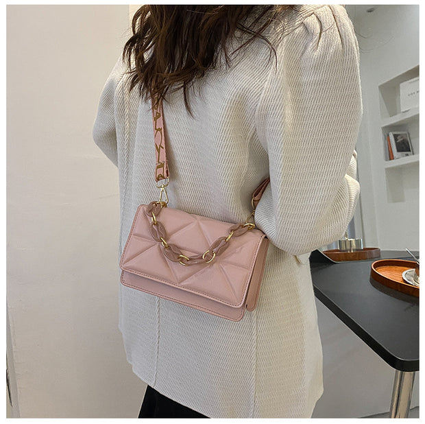 Розова чанта за рамо Celina