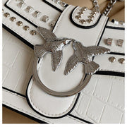 Geanta alba cu tinte Paloma - TIARA CONCEPT STORE